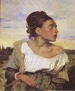 Orphan Girl at the Cemetery (mk05) Eugene Delacroix